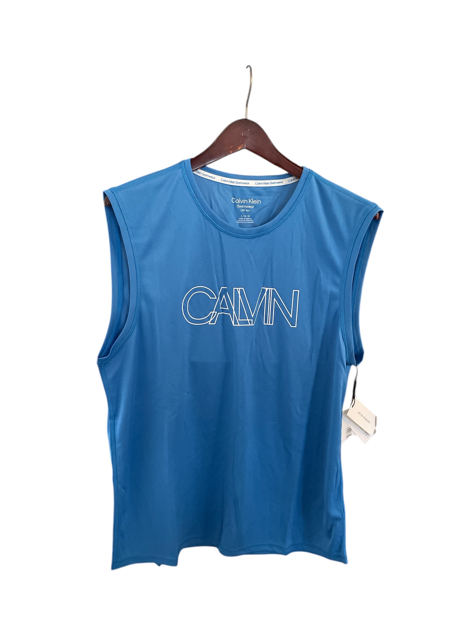 Calvin Klein-Rainbow Collection - UPF 40+ Protection Sleeveless Rash Guard Shirt for Men