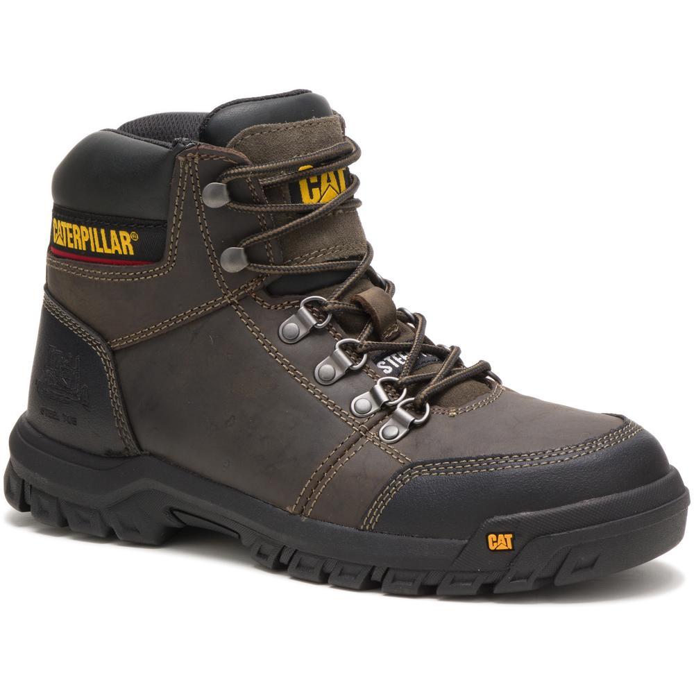Men's Outline Steel Toe Work Boot-Dark Gull Grey