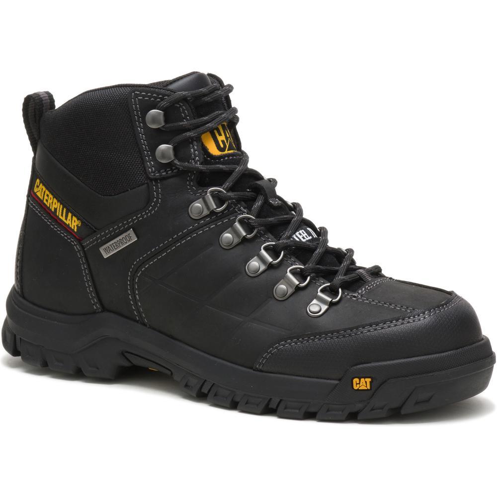 Men's Threshold Waterproof Steel Toe Work Boot - Black