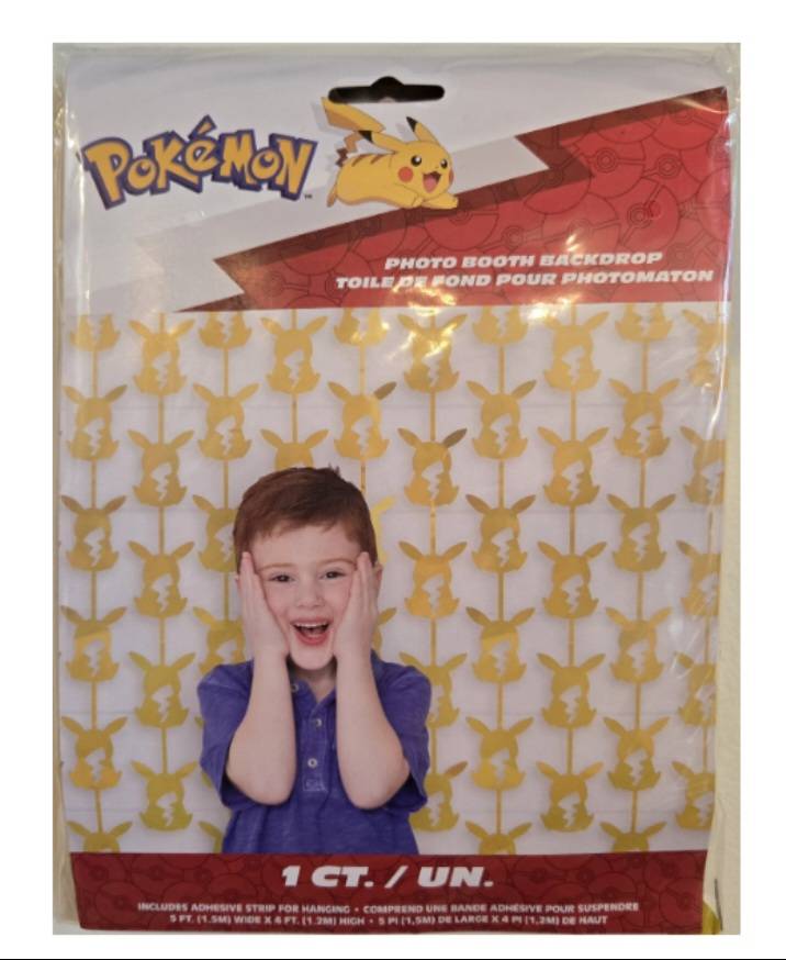 POKEMON PIKACHU PHOTO BOOTH BACKDROP
