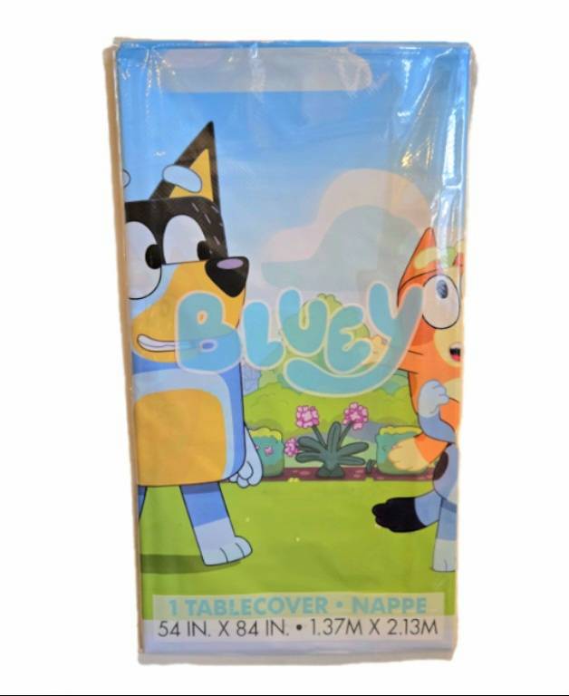 BLUEY LUN NAPPE. 54IN x 84IN