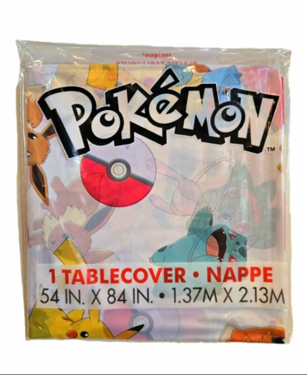 POKEMON PLST NAPPE  54IN x 84IN-SF