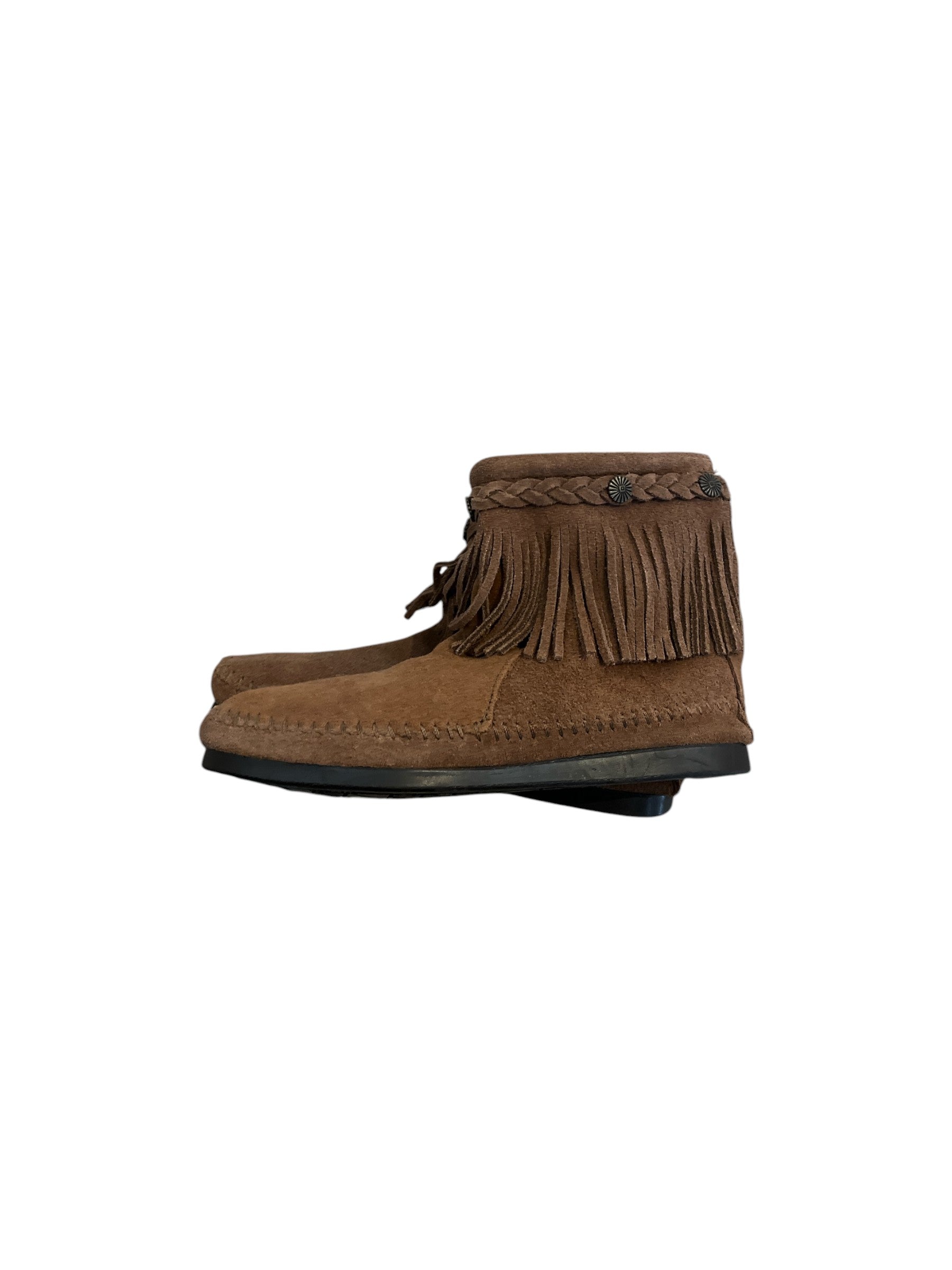 Minnetonka Woman's High Top Back Zip Boot