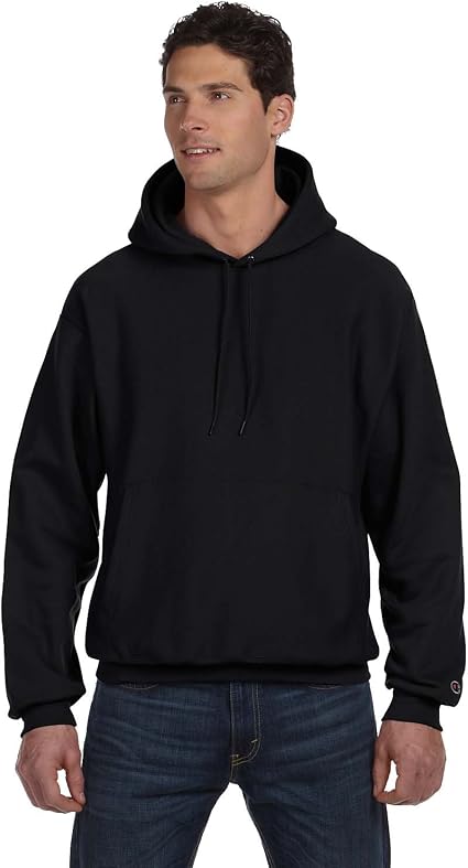 Champion Fleece Hoodie-BLACK