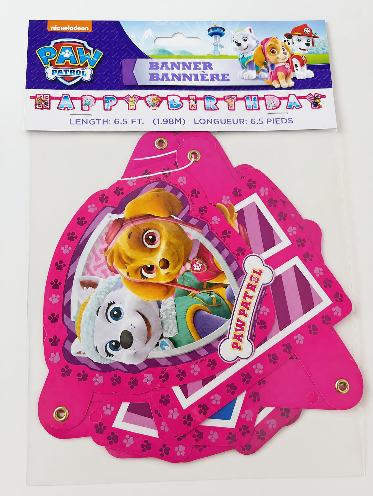PAW PATROL BANNER HAPPY BIRTHDAY
