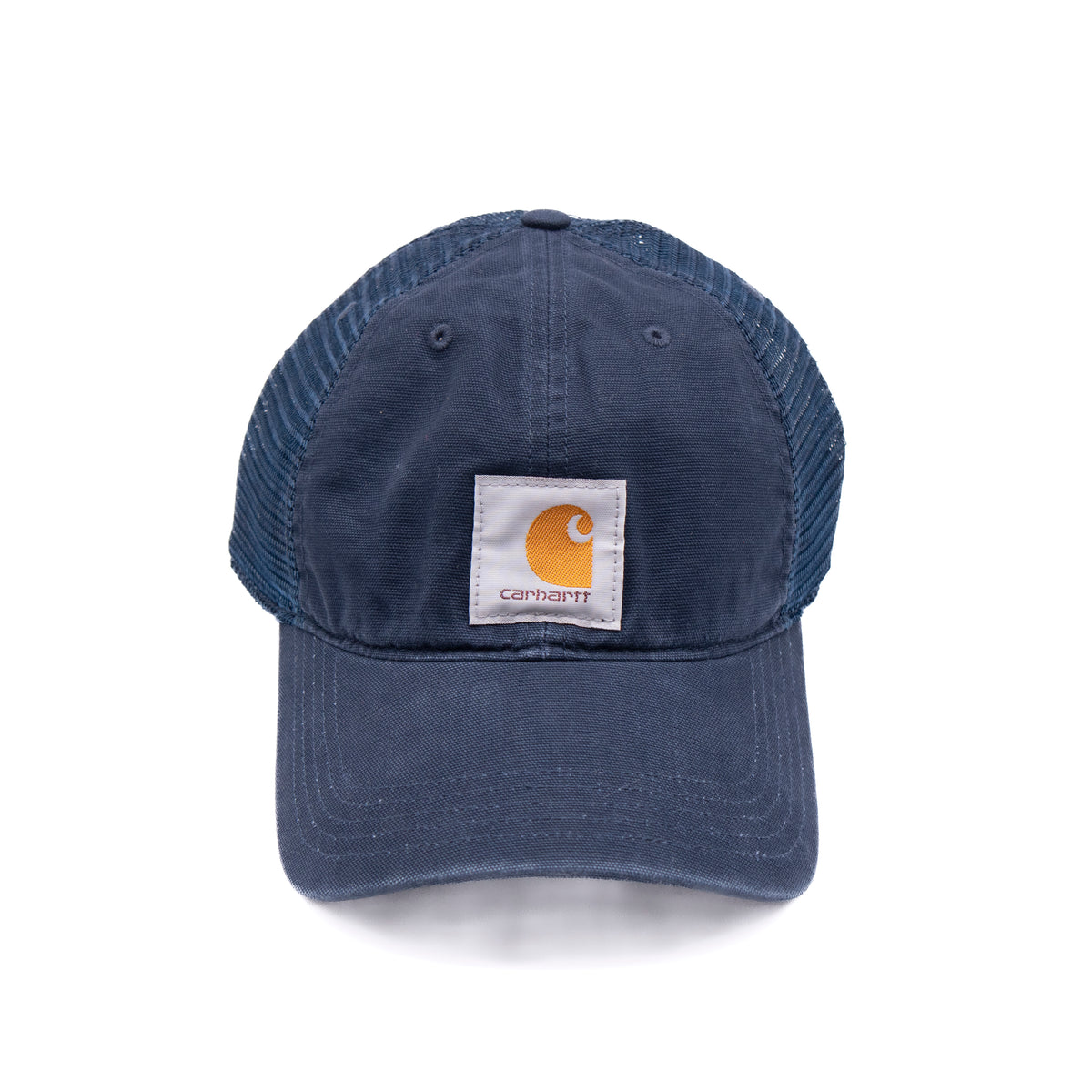 Canvas Mesh-Back Cap - Navy