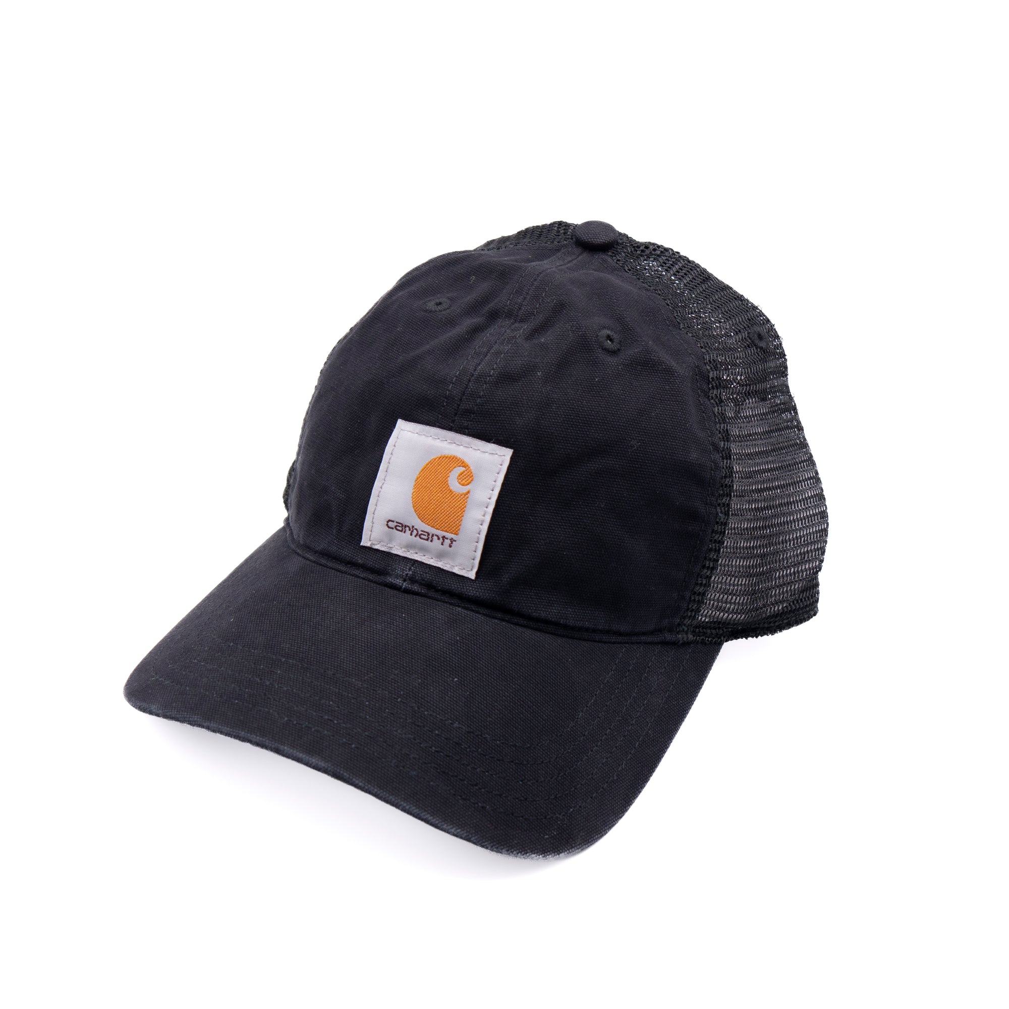 Canvas Mesh-Back Cap - Black