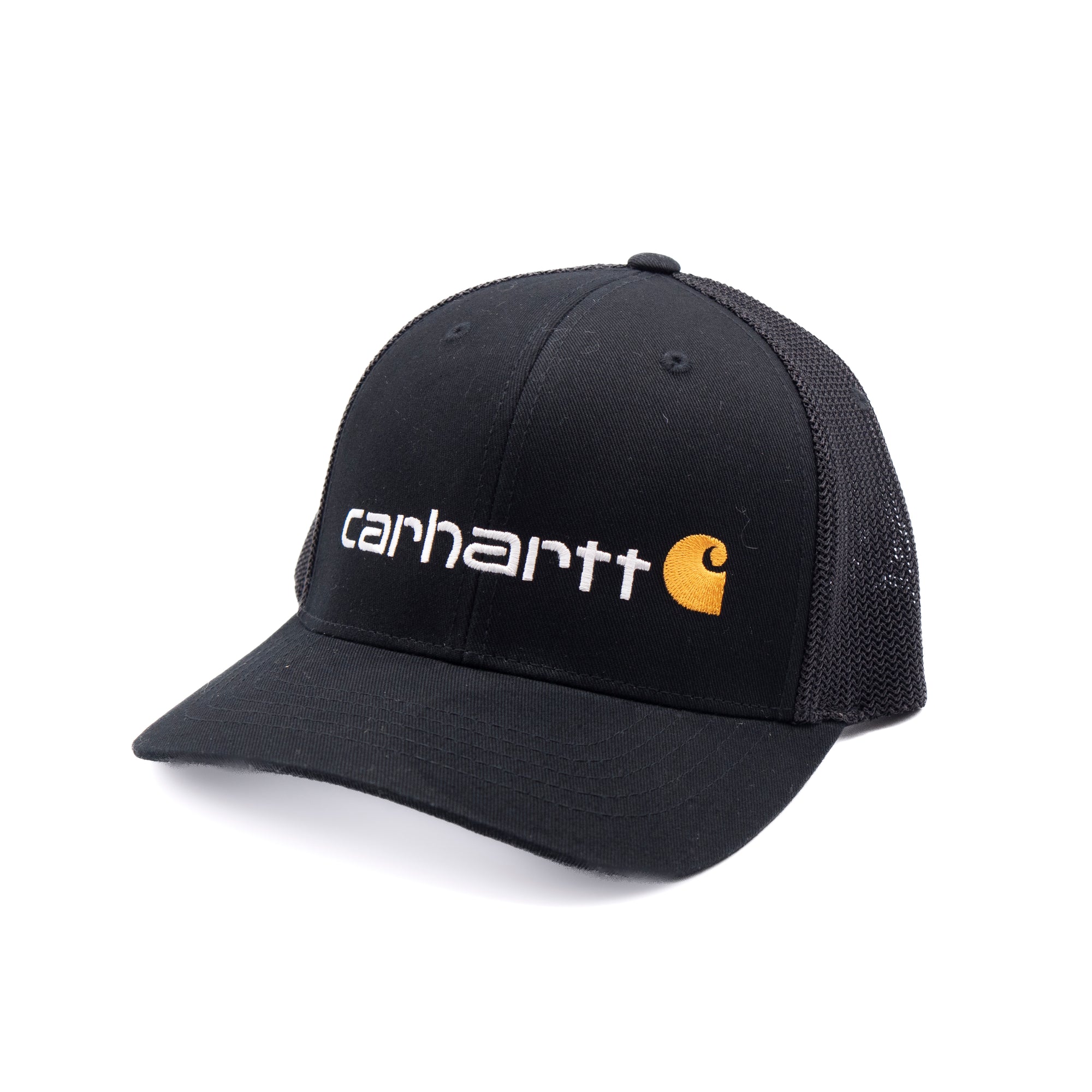 Rugged Flex Fitted Canvas Mesh-Back Logo Graphic Cap