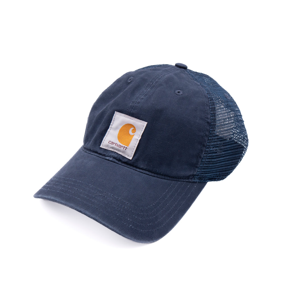 Canvas Mesh-Back Cap - Navy