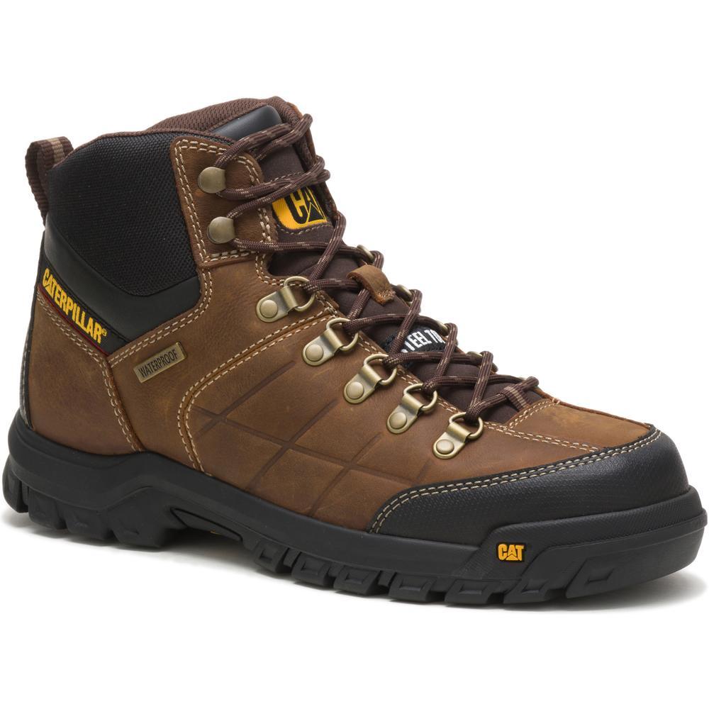 Men's Threshold Waterproof Steel Toe Work Boot - Real Brown