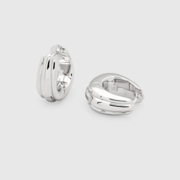 Ice Hoop Small Line - 925 Sterling Silver