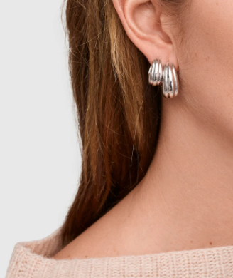 Ice Hoop Small Line - 925 Sterling Silver
