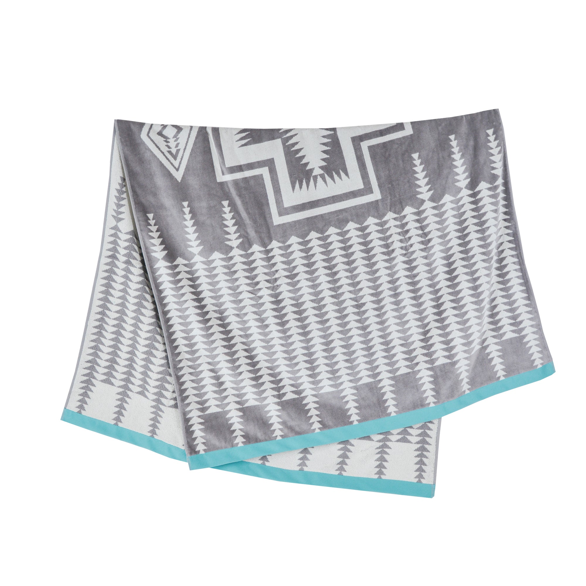 Oversized Jacquard Towel - Harding - Grey